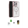 MARSİLYAN™- iPhone 16 Pro Max Kılıf Zirve Doku Prime - Siyah Buffer Cam Ekran Koruyucu + Raze Metal Kamera Lens - BZ