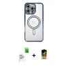 MARSİLYAN™- iPhone 16 Pro Max Kılıf Zirve Doku Prime - Siyah Buffer Cam Ekran Koruyucu + Raze Metal Kamera Lens - BZ