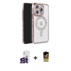 MARSİLYAN™- iPhone 16 Pro Max Kılıf Zirve Doku Prime - Siyah Buffer Cam Ekran Koruyucu + Bilvis Titan Kamera Lens - SH
