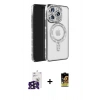 MARSİLYAN™- iPhone 16 Pro Max Kılıf Zirve Doku Prime - Siyah Buffer Cam Ekran Koruyucu + Bilvis Titan Kamera Lens - SH