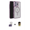 MARSİLYAN™- iPhone 16 Pro Max Kılıf Zirve Doku Prime - Siyah Buffer Cam Ekran Koruyucu + Bilvis Titan Kamera Lens - TMGI