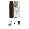 MARSİLYAN™- iPhone 16 Pro Max Kılıf Zirve Doku Prime - Siyah Buffer Cam Ekran Koruyucu + Bilvis Titan Kamera Lens - TMGI