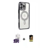MARSİLYAN™- iPhone 16 Pro Max Kılıf Zirve Doku Prime - Siyah Buffer Cam Ekran Koruyucu + Bilvis Titan Kamera Lens - SH