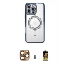 MARSİLYAN™- iPhone 16 Pro Max Kılıf Zirve Doku Prime - Siyah Buffer Cam Ekran Koruyucu + Pers Alüminyum Kamera Lens - CLTM