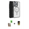 MARSİLYAN™- iPhone 16 Pro Max Kılıf Zirve Doku Prime - Siyah Buffer Cam Ekran Koruyucu + Raze Metal Kamera Lens - CLTM
