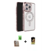 MARSİLYAN™- iPhone 16 Pro Max Kılıf Zirve Doku Prime - Siyah Buffer Cam Ekran Koruyucu + Raze Metal Kamera Lens - CLTM