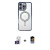 MARSİLYAN™- iPhone 16 Pro Max Kılıf Zirve Doku Prime - Siyah Buffer Hayalet Cam Ekran Koruyucu + Bilvis Titan Kamera Lens - TMGI