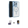 MARSİLYAN™- iPhone 16 Pro Max Kılıf Zirve Doku Prime - Siyah Buffer Hayalet Cam Ekran Koruyucu + Bilvis Titan Kamera Lens - TMGI