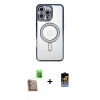 MARSİLYAN™- iPhone 16 Pro Max Kılıf Zirve Doku Prime - Siyah Buffer Hayalet Cam Ekran Koruyucu + Raze Metal Kamera Lens - CLTM