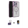 MARSİLYAN™- iPhone 16 Pro Max Kılıf Zirve Doku Prime - Siyah Buffer Hayalet Cam Ekran Koruyucu + Bilvis Titan Kamera Lens - SH