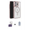 MARSİLYAN™- iPhone 16 Pro Max Kılıf Zirve Doku Prime - Siyah Joko Magic 5D Cam + Bilvis Titan Kamera Lens - SH