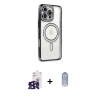 MARSİLYAN™- iPhone 16 Pro Max Kılıf Zirve Doku Prime - Siyah Joko Magic 5D Cam + Bilvis Titan Kamera Lens - SH