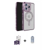 MARSİLYAN™- iPhone 16 Pro Max Kılıf Zirve Doku Prime - Siyah Joko Magic 5D Cam + Bilvis Titan Kamera Lens - GS