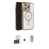 MARSİLYAN™- iPhone 16 Pro Max Kılıf Zirve Doku Prime - Siyah Joko Magic 5D Cam + Bilvis Titan Kamera Lens - SH