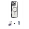 MARSİLYAN™- iPhone 16 Pro Max Kılıf Zirve Doku Prime - Siyah Joko Magic 5D Cam + Bilvis Titan Kamera Lens - TMGI