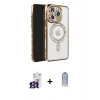 MARSİLYAN™- iPhone 16 Pro Max Kılıf Zirve Doku Prime - Siyah Joko Magic 5D Cam + Bilvis Titan Kamera Lens - TMGI