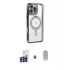 MARSİLYAN™- iPhone 16 Pro Max Kılıf Zirve Doku Prime - Siyah Joko Magic 5D Cam + Bilvis Titan Kamera Lens - GS