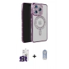 MARSİLYAN™- iPhone 16 Pro Max Kılıf Zirve Doku Prime - Siyah Joko Magic 5D Cam + Bilvis Titan Kamera Lens - SH