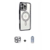 MARSİLYAN™- iPhone 16 Pro Max Kılıf Zirve Doku Prime - Siyah Joko Magic 5D Cam + Pers Alüminyum Kamera Lens - GI