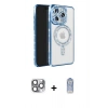 MARSİLYAN™- iPhone 16 Pro Max Kılıf Zirve Doku Prime - Siyah Joko Magic 5D Cam + Pers Alüminyum Kamera Lens - GI