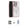 MARSİLYAN™- iPhone 16 Pro Max Kılıf Zirve Doku Prime - Siyah Joko Magic 5D Cam + PVD Metal Kamera Lens - GD