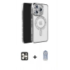 MARSİLYAN™- iPhone 16 Pro Max Kılıf Zirve Doku Prime - Siyah Joko Magic 5D Cam + PVD Metal Kamera Lens - GD