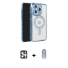 MARSİLYAN™- iPhone 16 Pro Max Kılıf Zirve Doku Prime - Siyah Joko Magic 5D Cam + PVD Metal Kamera Lens - GD