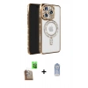 MARSİLYAN™- iPhone 16 Pro Max Kılıf Zirve Doku Prime - Siyah Joko Magic 5D Cam + Raze Metal Kamera Lens - CLTM