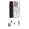 MARSİLYAN™- iPhone 16 Pro Max Kılıf Zirve Doku Prime - Siyah Joko Magic 5D Cam + Raze Metal Kamera Lens - CLTM