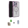 MARSİLYAN™- iPhone 16 Pro Max Kılıf Zirve Doku Prime - Siyah Joko Magic 5D Cam + Raze Metal Kamera Lens - CLTM