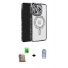 MARSİLYAN™- iPhone 16 Pro Max Kılıf Zirve Doku Prime - Siyah Joko Magic 5D Cam + Raze Metal Kamera Lens - CLTM