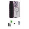 MARSİLYAN™- iPhone 16 Pro Max Kılıf Zirve Doku Prime - Siyah Joko Magic 5D Cam + Raze Metal Kamera Lens - SH