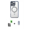 MARSİLYAN™- iPhone 16 Pro Max Kılıf Zirve Doku Prime - Siyah Joko Magic 5D Cam + Raze Metal Kamera Lens - SH