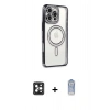 MARSİLYAN™- iPhone 16 Pro Max Kılıf Zirve Doku Prime - Siyah Joko Magic 5D Cam + PVD Metal Kamera Lens - SH