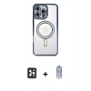 MARSİLYAN™- iPhone 16 Pro Max Kılıf Zirve Doku Prime - Siyah Joko Magic 5D Cam + PVD Metal Kamera Lens - SH