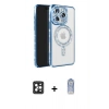 MARSİLYAN™- iPhone 16 Pro Max Kılıf Zirve Doku Prime - Siyah Joko Magic 5D Cam + PVD Metal Kamera Lens - SH