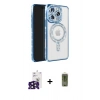 MARSİLYAN™- iPhone 16 Pro Max Kılıf Zirve Doku Prime - Siyah Joko Magic 5D Hayalet Cam + Bilvis Titan Kamera Lens - SH