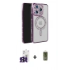MARSİLYAN™- iPhone 16 Pro Max Kılıf Zirve Doku Prime - Siyah Joko Magic 5D Hayalet Cam + Bilvis Titan Kamera Lens - SH