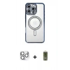 MARSİLYAN™- iPhone 16 Pro Max Kılıf Zirve Doku Prime - Siyah Joko Magic 5D Hayalet Cam + Pers Alüminyum Kamera Lens - GS