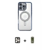 MARSİLYAN™- iPhone 16 Pro Max Kılıf Zirve Doku Prime - Siyah Joko Magic 5D Hayalet Cam + PVD Metal Kamera Lens - GD