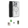 MARSİLYAN™- iPhone 16 Pro Max Kılıf Zirve Doku Prime - Siyah Joko Magic 5D Hayalet Cam + Raze Metal Kamera Lens - NLGY
