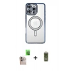 MARSİLYAN™- iPhone 16 Pro Max Kılıf Zirve Doku Prime - Siyah Joko Magic 5D Hayalet Cam + Raze Metal Kamera Lens - NLGY
