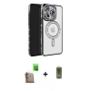 MARSİLYAN™- iPhone 16 Pro Max Kılıf Zirve Doku Prime - Siyah Joko Magic 5D Hayalet Cam + Raze Metal Kamera Lens - CLTM