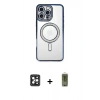 MARSİLYAN™- iPhone 16 Pro Max Kılıf Zirve Doku Prime - Siyah Joko Magic 5D Hayalet Cam + PVD Metal Kamera Lens - SH