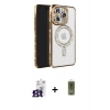 MARSİLYAN™- iPhone 16 Pro Max Kılıf Zirve Doku Prime - Siyah Joko Magic 5D Hayalet Cam + Titanyum Gri Bilvis Titan Kamera Lens