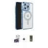 MARSİLYAN™- iPhone 16 Pro Max Kılıf Zirve Doku Prime - Siyah Joko Magic 5D Hayalet Cam + Titanyum Gri Bilvis Titan Kamera Lens