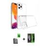 MARSİLYAN™- iPhone 16 Pro Max Kılıf Zirve Doku - Şeffaf 360 Full Body Arka Koruyucu + Raze Metal Kamera Lens - SH