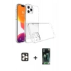 MARSİLYAN™- iPhone 16 Pro Max Kılıf Zirve Doku - Siyah 360 Mat Full Body Arka Koruyucu + PVD Metal Kamera Lens - GD