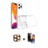 MARSİLYAN™- iPhone 16 Pro Max Kılıf Zirve Doku - Siyah 3D Antistatik Mat Seramik Nano Ekran Koruyucu + Pers Alüminyum Kamera Lens - CLTM