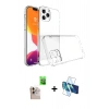 MARSİLYAN™- iPhone 16 Pro Max Kılıf Zirve Doku - Siyah 3D Antistatik Seramik Nano Ekran Koruyucu + Raze Metal Kamera Lens - NLGY